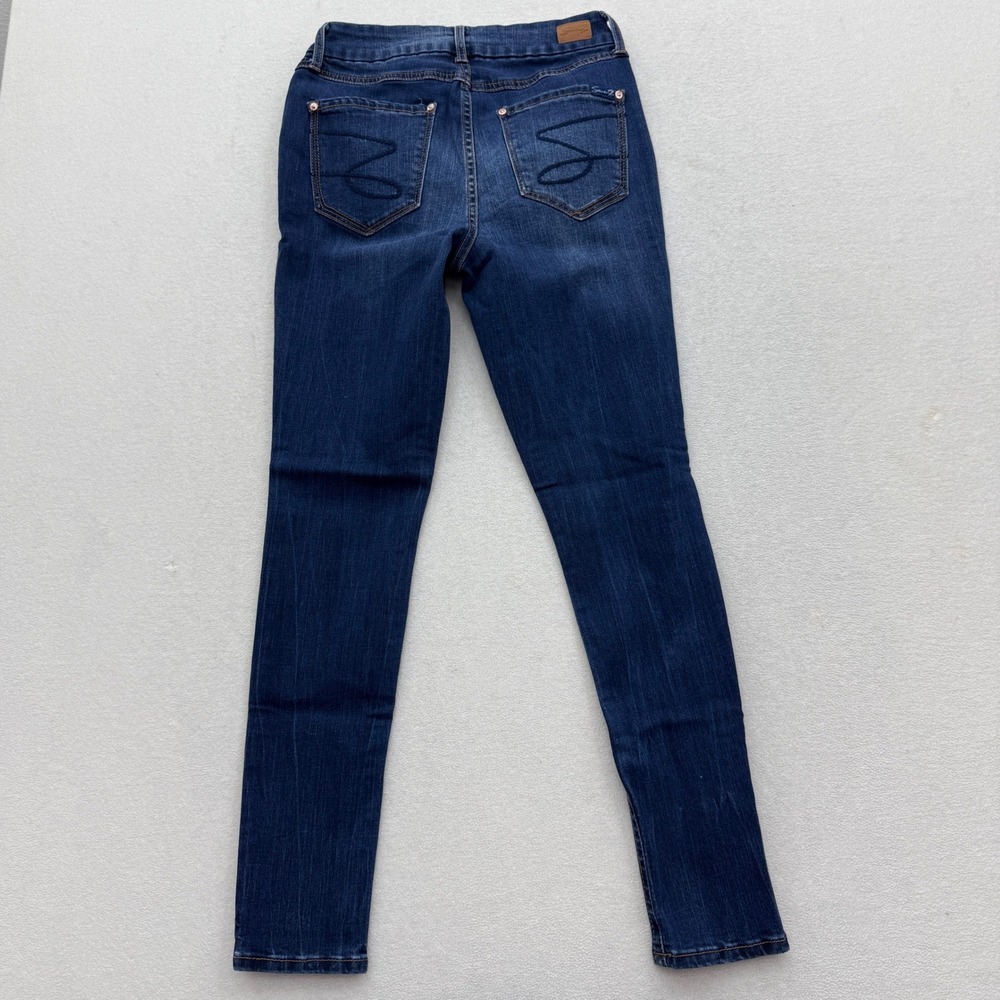Seven7 Tummyless High Rise Skinny Jeans Womens 6 Dark Wash Stretch Denim - Picture 5 of 7